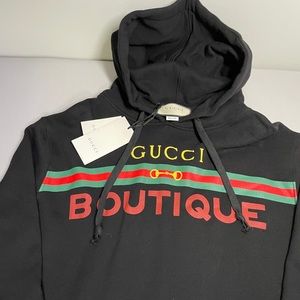 Gucci Black Boutique Hoodie Size Medium Oversized Fit